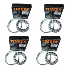 Kit 4 Rulemanes Timken Delanteros Masas Jeep Williz 4x4