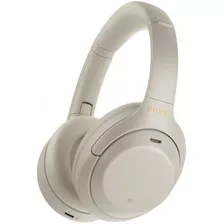 Sony Silver Wireless Noise Canceling Over-ear Headphones 