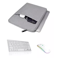 Kit Teclado Bluetooth+ Bolsa E Mouse Bluetooth Para Notebook