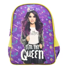 Mochila Platica Polinesia The Beautiful Im The Queen Violeta Primaria 0065 Atm Diseño De La Tela Estampado