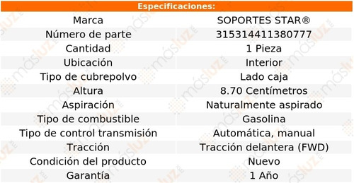 1) Cubre Polvo Lado Caja Int 3 2.5l 4 Cil Aut, Std 10/18 Foto 2