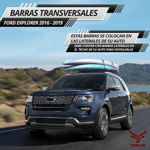 Barras Portaequipaje Ford Explorer 2016 2017 2018 2019 Cross Foto 3