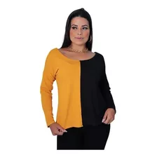  Blusa Viscolyçra Moda Fiminino Blusinha Manga Longa 2020