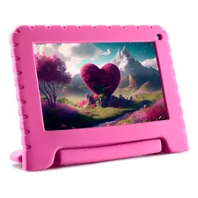 Tablet Multi Kid Pad Rosa 7pol 4gb Ram 64gb Android 13 Nb411