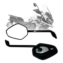 Par Retrovisor Tiger 1200 Fixo Rosca Honda Lente Convexa 160