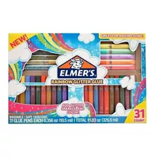 Set Elmers Rainbow Glitter Blue 30 Piezas Microcentro