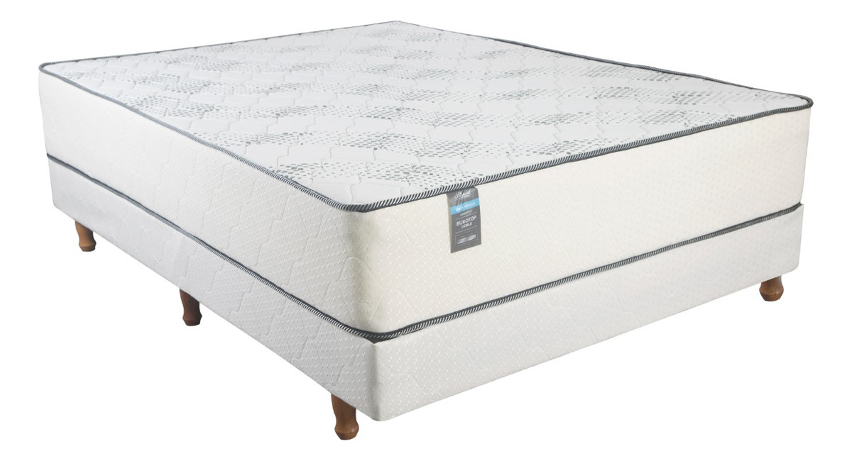 Sommier Americana Elite Espuma Himalaya 2 Plazas De 190cmx140cm  Blanco