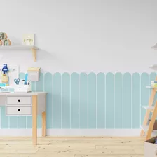 Papel De Parede Cerca Cerquinha Colorida Infantil Azul