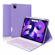 Funda Con Teclado Blutlotus Para iPad Pro 11 2022 Violeta