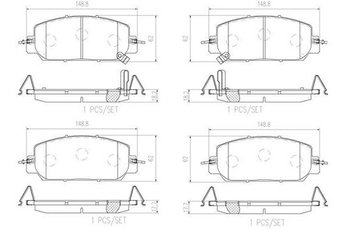 Brembo Balatas Cr-v Ex, Ex-l,lx, 2017/2021 Honda Del Cer Foto 2