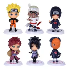 Boneco Naruto Kit 6 Miniatura Figure Action Pronta Entrega