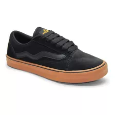 Tenis Mad Rats Skate Old School Preto / Crepe