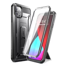 Case Supcase Para iPhone 12 Pro Max 6.7 Protector 360° Negro
