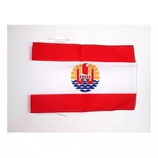 Bandera De La Polinesia Francesa 18 X 12 Cuerdas Pequea B