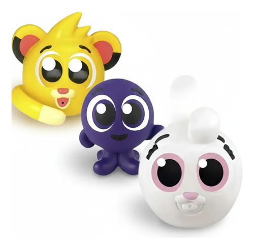 Bonecos Esguichos Bolofofos Rick Pow Bunny Lider Vinil Banho Multicolor