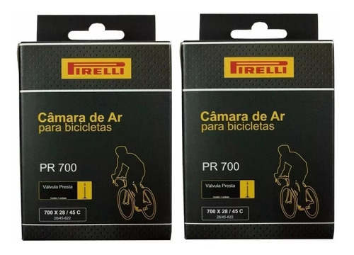 Par Camara De Ar Pirelli 700x28/45c 29 X 1.50/1.75 Bico Fino