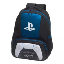 Mochila De Costas Playstation Controle Dual Sense Preto Game