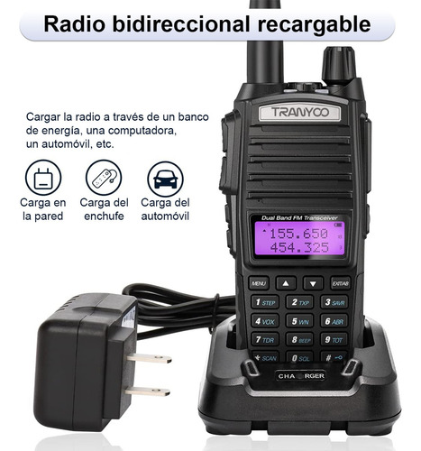 Walkie-talkie Uv-82 Porttil Comunicacin Radio Uhf Vhf 2pcs Foto 6