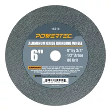 Powertec Rueda De Molienda De Óxido De Aluminio Grano 80,.