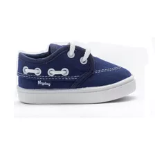 Zapatillas Nautica Niño Hey Day Lona Acordonada Hd131