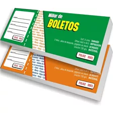 300 Boletos A Color, Impresos En Papel Bond De 120 Grs