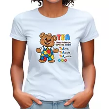 Camisetas Femininas Plus Size Estampa De Autismo Lindas Tea