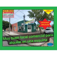 Ref 1519) ** A - Muy Buen Local Comercial Para Alquilar En La Esquina De Calles Larrañaga Y Frugoni En San José
