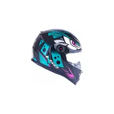 Capacete Para Moto Ls2 Ff358 Ff358 Tribal Verde Brilhante Tribal Tamanho Gg 