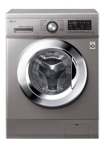 Lavarropas Automático LG Wm8514 Inverter Stone Silver 8.5kg 220 v