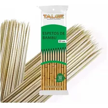  Espeto Palito Bambu 25 Cm Pacote Com 1000 Unidades Talge