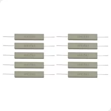 Resistor Fio Cerâmico Storm 20w 15r Branco Com 10 Unidades