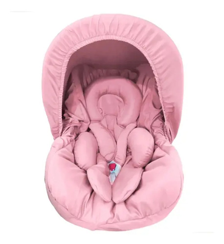 Kit Bebê Conforto 5 Peças - Tamanho Universal Rosa