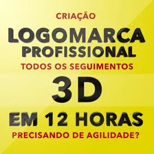 Logomarca Em 3d Em Apenas 12:00hs! + Vários Brindes!