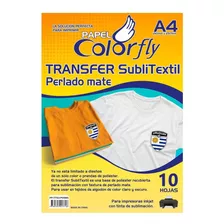 Papel Transfer Texturado Sublitextil Escudo A4 10h Disershop