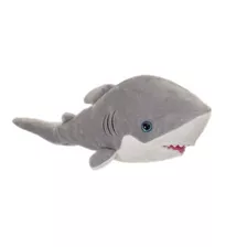 Tiburón Blanco De Peluche 35cm Animales Marinos Ht030052