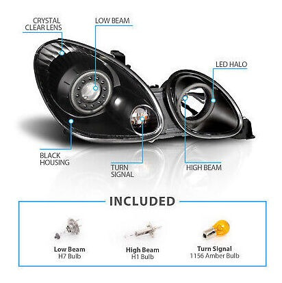 [led Halo]for 1998-2005 Lexus Gs300 Gs400 Gs430 4dr Proj Rzk Foto 5