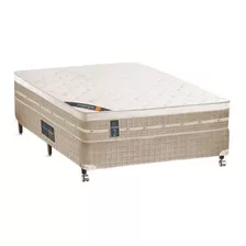 Cama Box Castor Premium Tecnopedic System Casal De 188cmx138cm