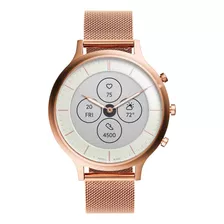 Reloj Inteligente Hibrido De Acero Inoxidable Para Mujer