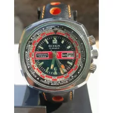 Reloj Dixen Rally Biseles Giratorios Vintage Caballero Cuerd