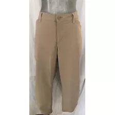 Pantalón Eddie Bauer Mujer 16 Capri Caqui Viaje 5 Bolsillos