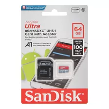 Cartão Sandisk Ultra Plus 64gb Microsdxc Uhs-i 100m/s 667x