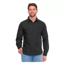 Camisa Masculina Jeans Slim Importada Moda 2018 Toda Estação