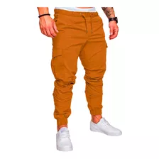 Pantalones Hombre Cargo Bolsillos Casuales Jogger Alpina Cuo