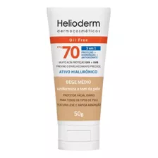 Protetor Solar Cor Facial Bege Médio Fps70 50g Helioderm