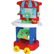 Mercadinho Infantil Móvel 71cm Play Time 2438 - Cotiplás Cor Azul