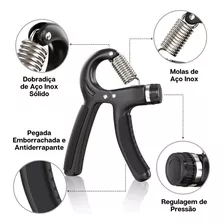 Handgrip Mola Ajustável Fortalecedor Fisioterapia Esportes Cor Diversas