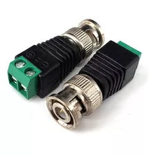 Kit 10 Conector Bnc Macho Borne Parafuso P/ Camera De Cftv