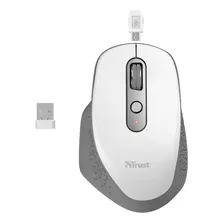 Mouse Inalámbrico Recargable Trust Ozaa White