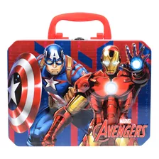 Lonchera Para Niños Escolar Metálica Avengers