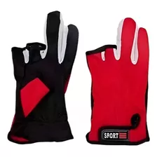 Guante Pesca Grip Proteccion Antideslizante Colores 3 Dedos